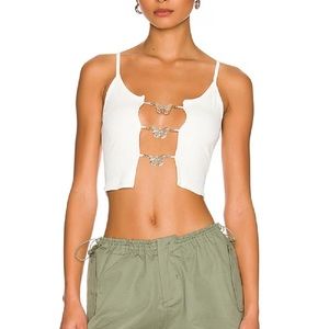Superdown Jhene Butterfly Top XS